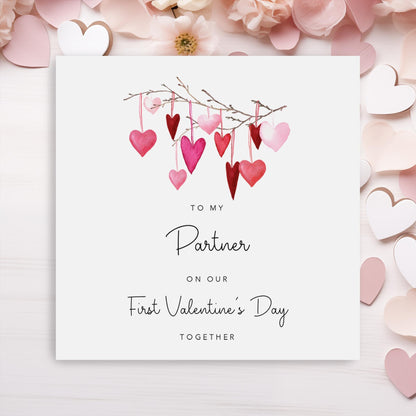 Partner Valentines Card - 1st Valentines Together