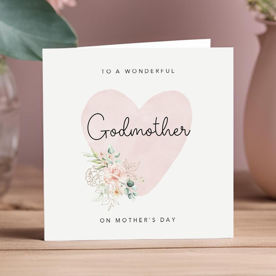 Mothers Day Card for Godmother