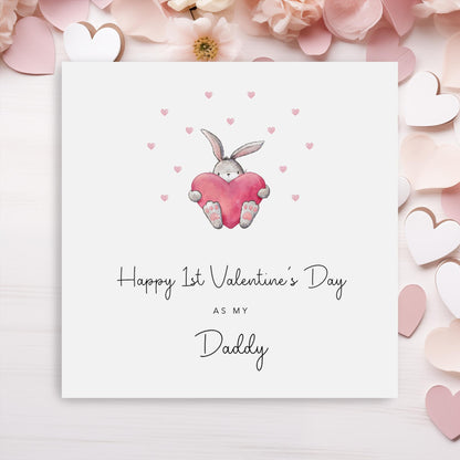 Happy 1st Valentine's Day Daddy Card