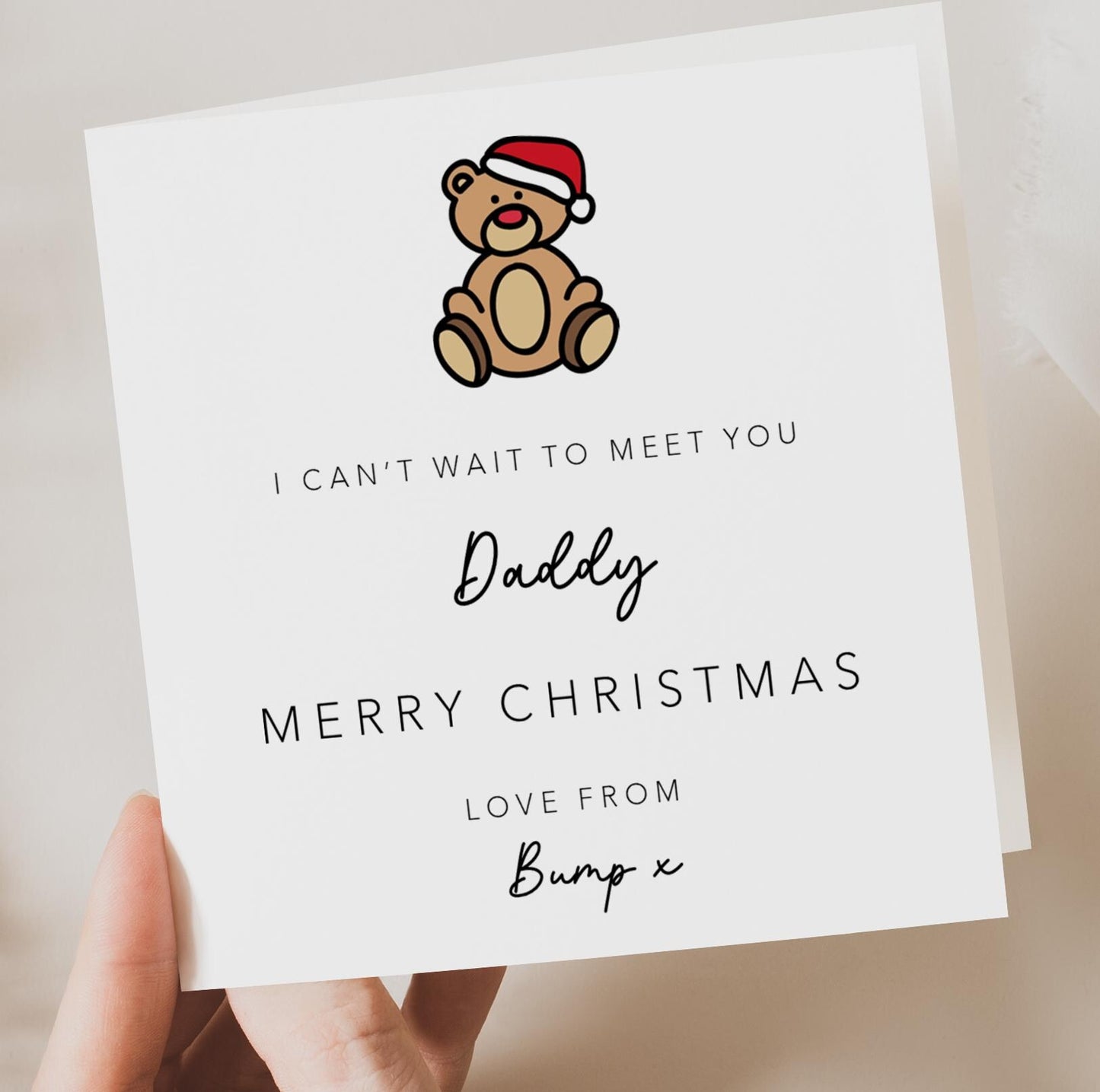 Daddy Christmas Card from Bump