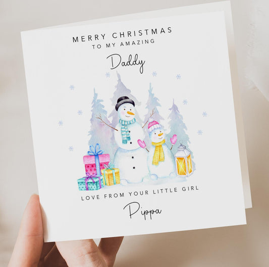 Daddy Christmas Card from your little girl