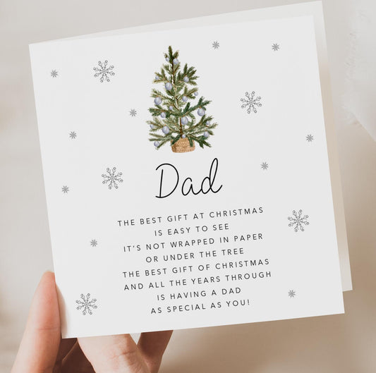 Dad Christmas Card with poem