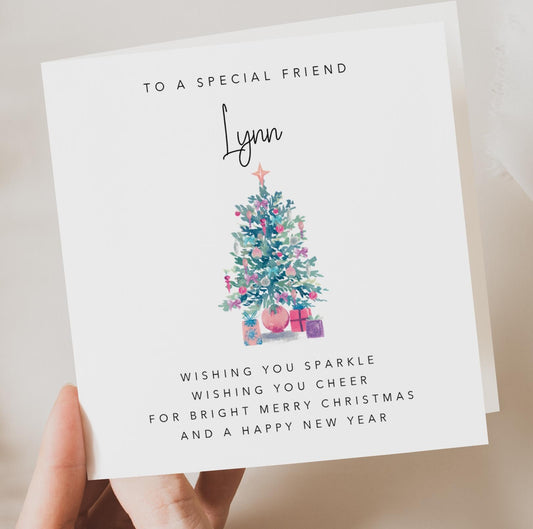 Special Friend Christmas Card with verse