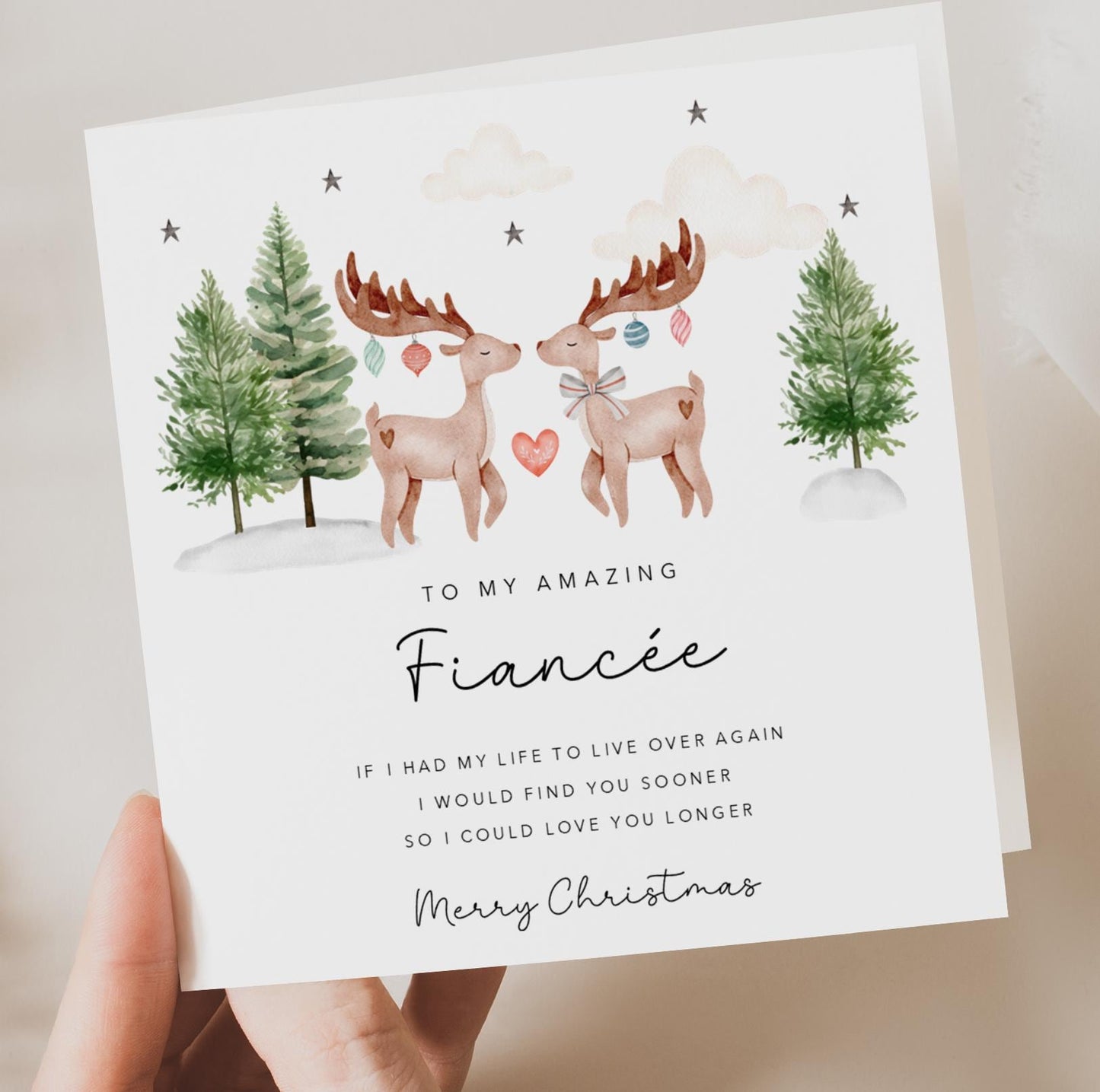 Fiancee Christmas Card