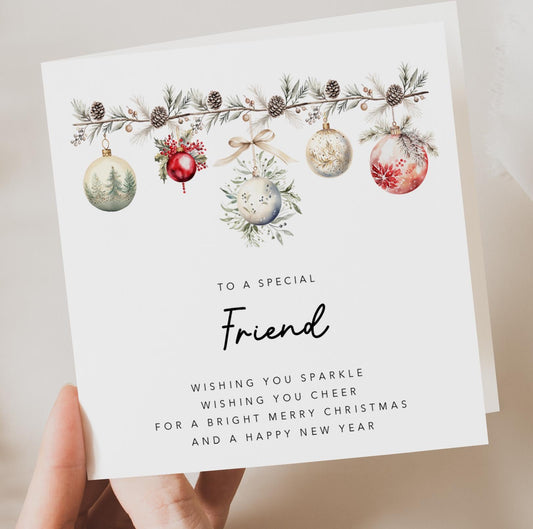 Special Friend Christmas Card with verse