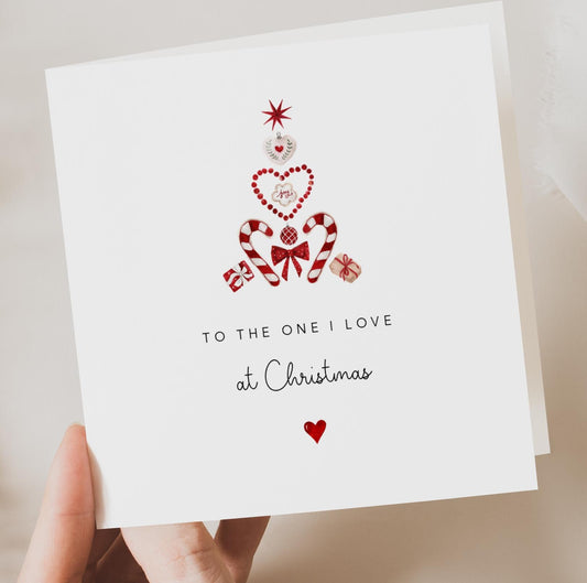 To the one I love at Christmas - Red Tree