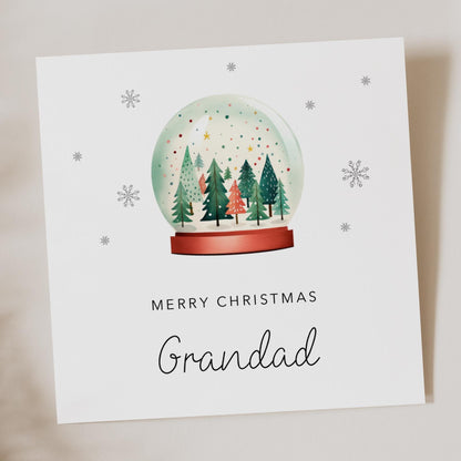 Dad Christmas Card - Snow Globe