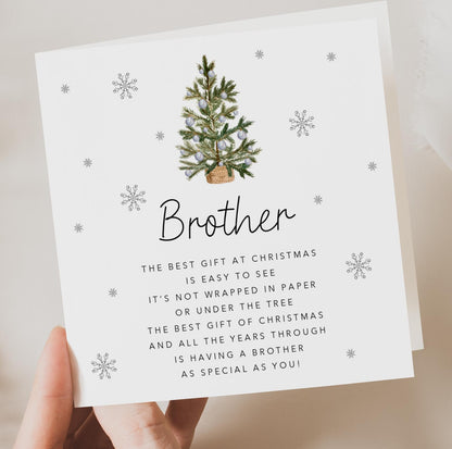 Brother Christmas Card with poem