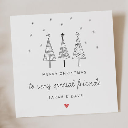 Special Friends Personalised Christmas Card