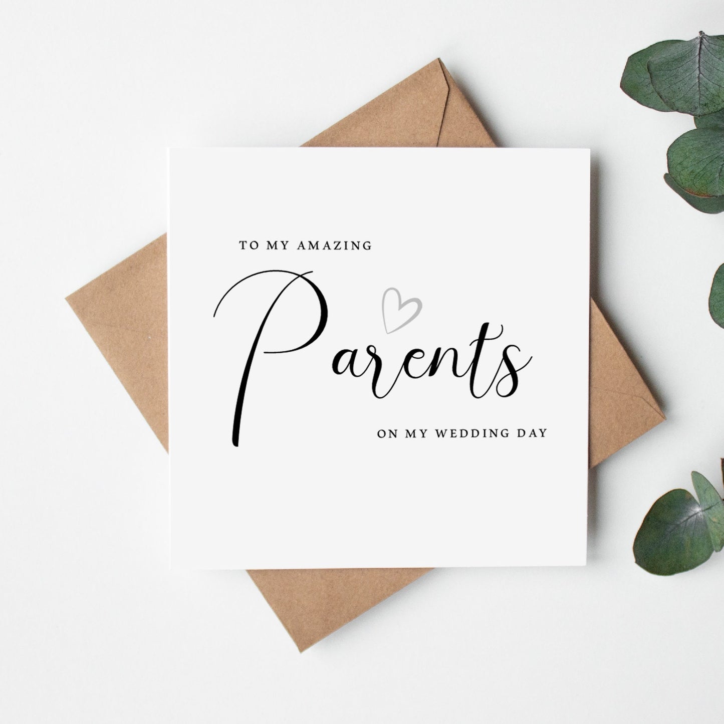 Wedding Day card for Parents