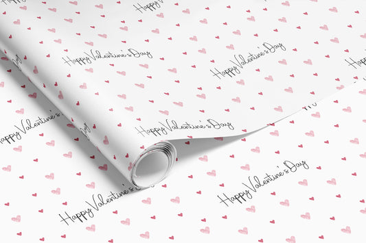 Heart Confetti Valentine's Gift Wrap